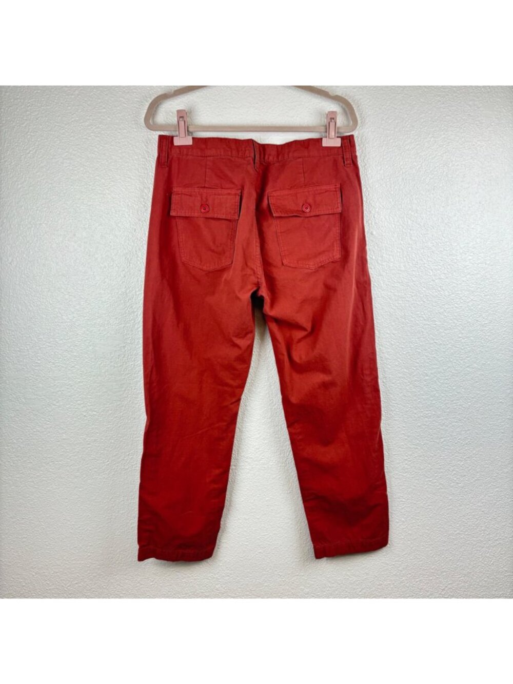 ✨3/$30 Joe's Jeans 30 Orange Cropped Cotton Pants Casual Style - Picture 4 of 6